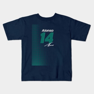 Alonso Two Time World Champion - Retro Design Kids T-Shirt